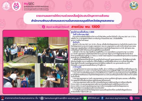 ศูนย์ช่วยเหลือสังคม 1300 : หัวข้อข่าว สาวขับเก๋งวูบ ข้ามเลนไปชน จยย. 2 ผัวเมียเสียชีวิตลูกชาย 2 คนต้องกำพร้าพ่อแม่