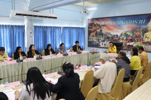 ร่วมการประชุมคณะอนุกรรมการพิจารณากำหนดหลักเกณฑ์การคัดเลือก นักเรียน นักศึกษา เพื่อรับทุนการศึกษามูลนิธิพระครูโกวิทสมุทรคุณ (หลวงพ่อเนื่อง โกวิโท วัดจุฬามณี)