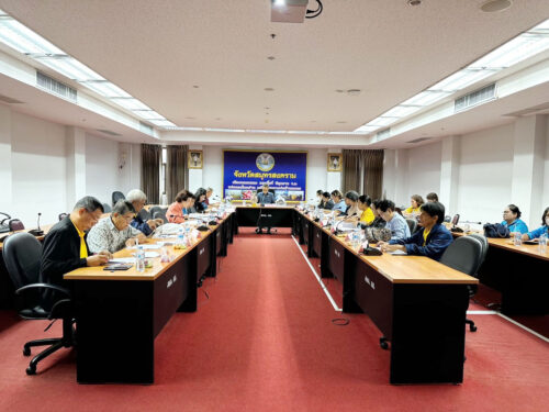 จัดประชุมคณะกรรมการสนับสนุนการขับเคลื่อนสวัสดิการชุมชนจังหวัดสมุทรสงคราม ครั้งที่ 2/2567