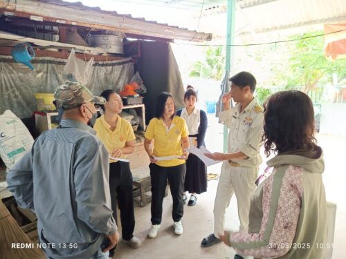ลงพื้นที่เพื่อติดตามการดำเนินการปรับสภาพแวดล้อมที่อยู่อาศัยสำหรับคนพิการ