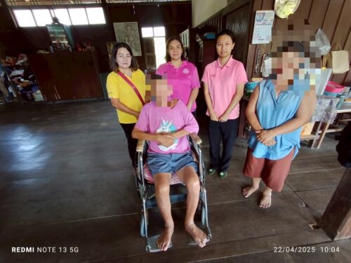 ลงพื้นที่เยี่ยมบ้านคนพิการที่ประสงค์ขอปรับสภาพแวดล้อมที่อยู่อาศัยสำหรับ คนพิการ