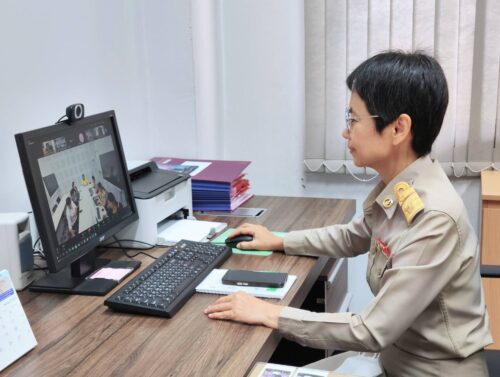 ร่วมประชุมตัวชี้วัด ระดับความสำเร็จในการพัฒนาทักษะด้านดิจิทัลและทักษะที่สอดคล้องกับการปฏิบัติงานตามภารกิจ (ระดับบุคคล) รอบ 12 เดือน