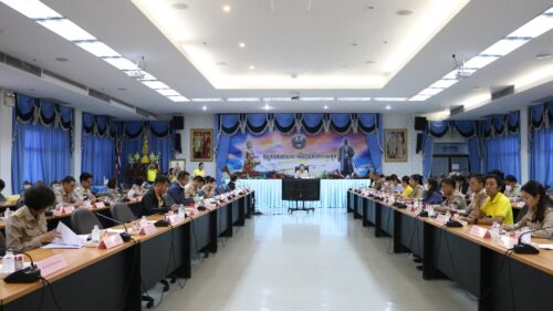 ร่วมประชุมคณะกรรมการและคณะทำงานจัดทำแผนการป้องกันและบรรเทาสาธารณภัยจังหวัดสมุทรสงคราม พ.ศ.2564-2570