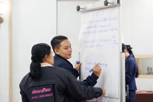 จัดโครงการประชุมเชิงปฏิบัติการพัฒนาศักยภาพผู้ปฏิบัติงานด้านการป้องกันและปราบปรามการค้ามนุษย์ในการขับเคลื่อนการดำเนินงานตามกลไกการส่งต่อระดับชาติ NRM