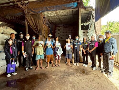 ร่วมออกตรวจบูรณาการตามแผนปฏิบัติการป้องกันการบังคับใช้แรงงานหรือบริการและการค้ามนุษย์ด้านแรงงาน