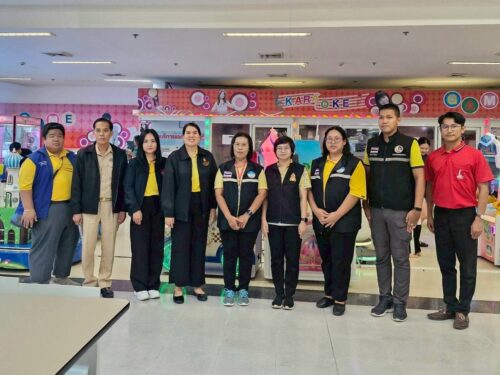 ร่วมออกตรวจเฝ้าระวังติดตามความประพฤตินักเรียนและนักศึกษาในพื้นที่จังหวัดสมุทรสงคราม