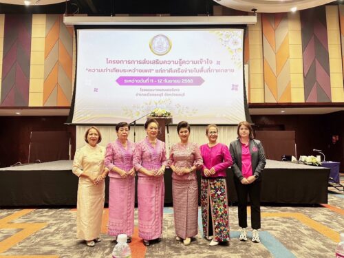 ร่วมโครงการการส่งเสริมความรู้ความเข้าใจ “ความเท่าเทียมระหว่างเพศ” แก่ภาคีเครือข่ายในพื้นที่ภาคกลาง